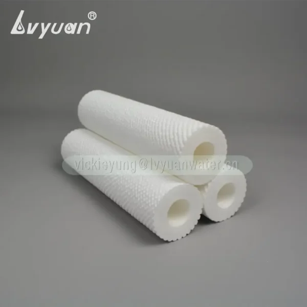 Customized melt blownSpun sediment water filter 1510 microns PP cartridge water filter with plastic sta (1) Factory custom specification 1 micron pp melt blown sediment filter for housing water replaced cartridge filter