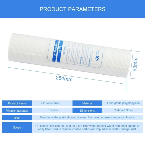 New PP Melt Blown Filter Cartridge Wholesaler For Water Purification