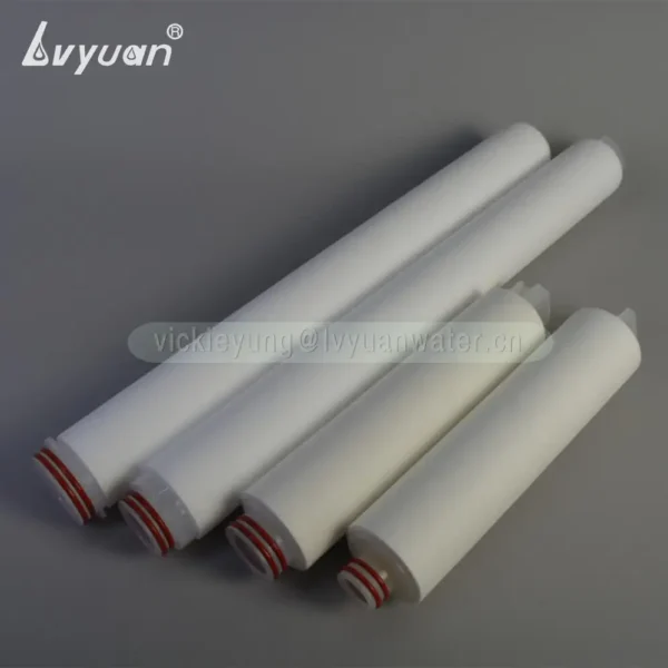 Big diameter 4.5x40 inch water filter pleated melt blown filter cartridge polypropylene filter with plastic connector code