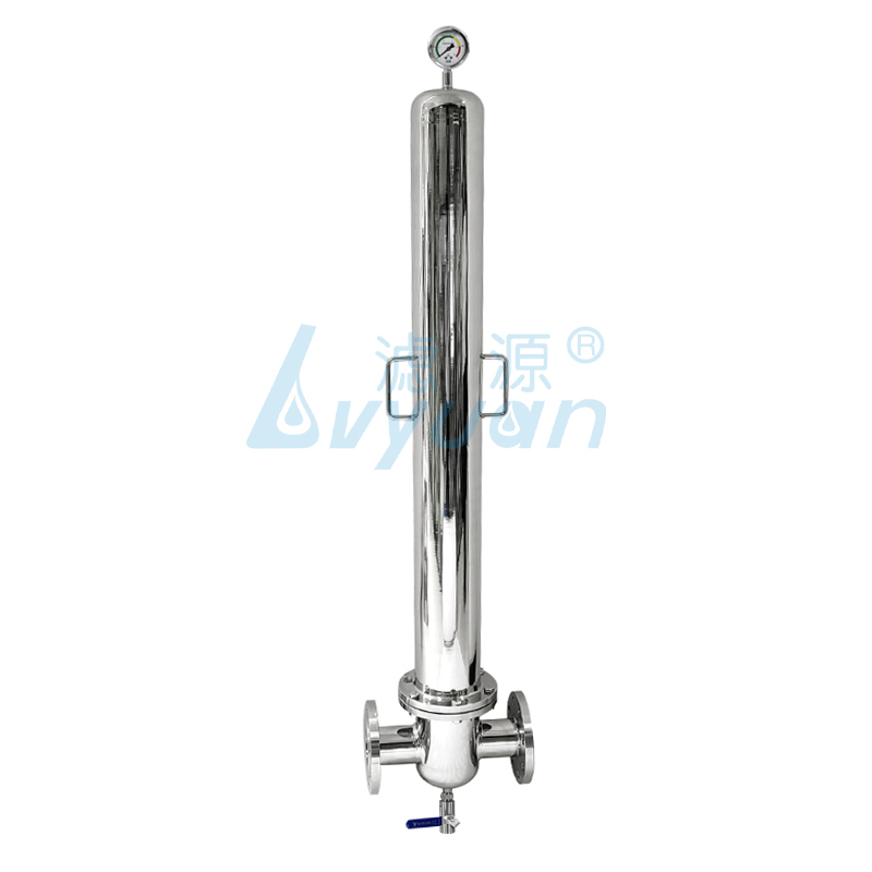 Single Cartridge T-Type Stainless Steel Gas Filter Housing (8)