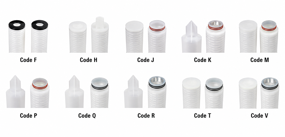 Pleated Filter Cartridges 16 pleated filter cartridge end cap