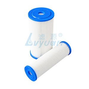 PE pleated filter cartridge